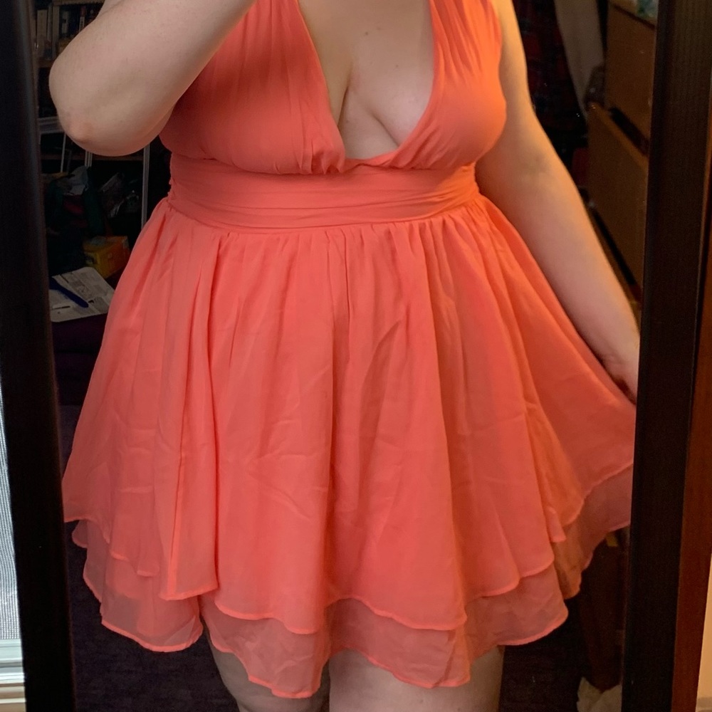 Abercrombie & Fitch Flirty Drama Mini Dress Size XL NWOT